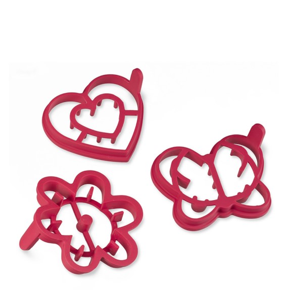 Williams Sonoma Butterfly Heart & Flower Silicone Pancake Molds