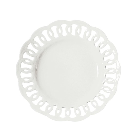 La Porcellana Bianca Firenze Carved Plates, Set of 4, Small