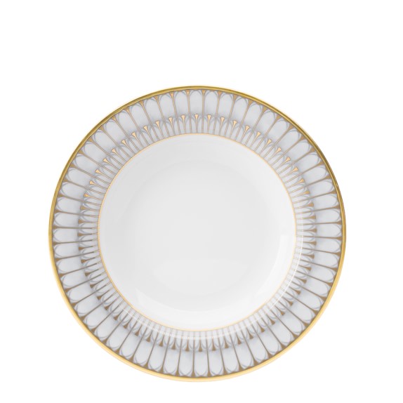 Deshoulieres Arcade Gris Rim Soup Bowl
