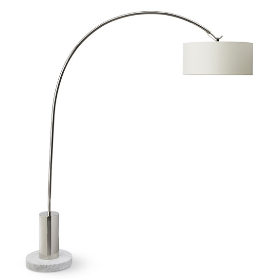 Arc Floor Lamp Polished Nickel