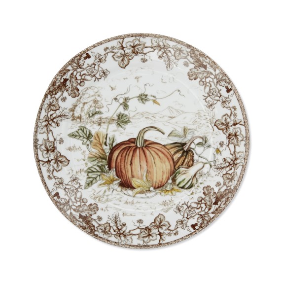Plymouth Pumpkin Dinner Plates, Set of 4 Williams Sonoma
