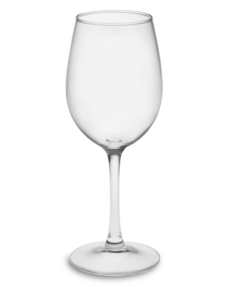 Plain White Wine Glasses, Set of 4