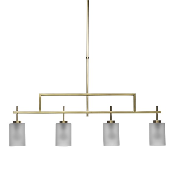 Brass Linear Pendant Light geneva linear pendant brass