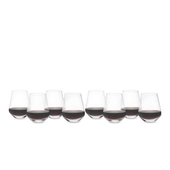Williams Sonoma Estate Red Wine Tumblers, Buy 6-Get 8 Set