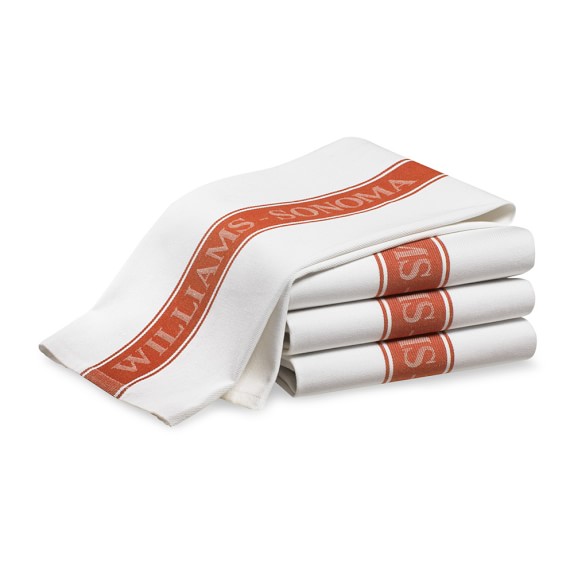 Williams Sonoma Logo Towels, Set of 4, Pumpkin