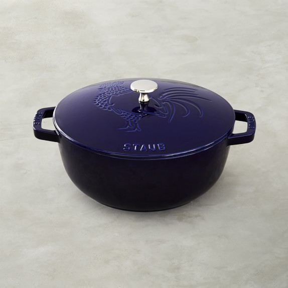 Staub Essential French Oven, Rooster, 3 3/4-Qt., Sapphire