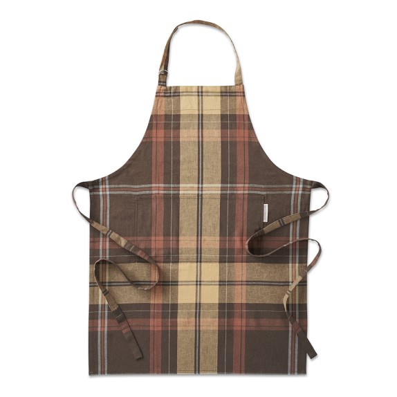 Williams Sonoma Autmn Plaid Apron