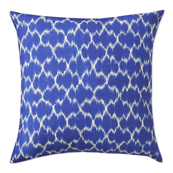 AERIN Outdoor Printed Medallion Ikat Pillow, 22