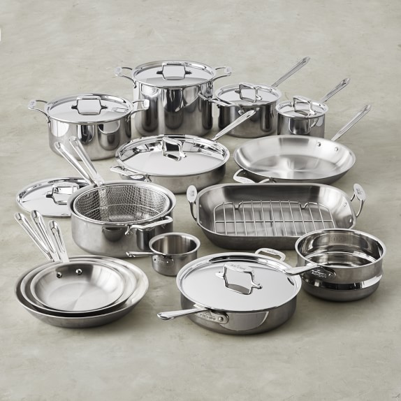 All-Clad d5 Stainless-Steel 23-Piece Ultimate Cookware Set