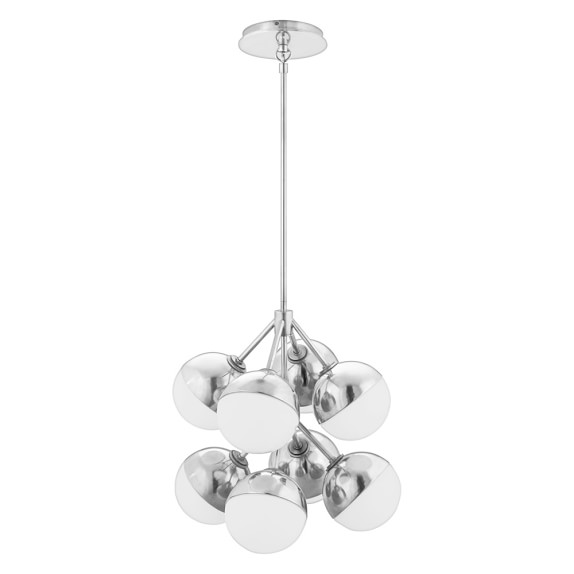 Cardiff Pendant, Polished Nickel