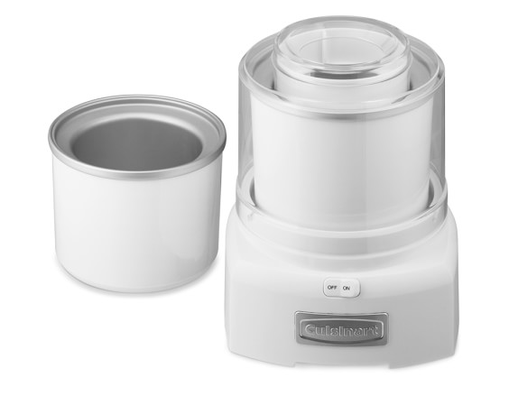 Cuisinart Ice Cream Maker with Extra Freezer Bowl, White
