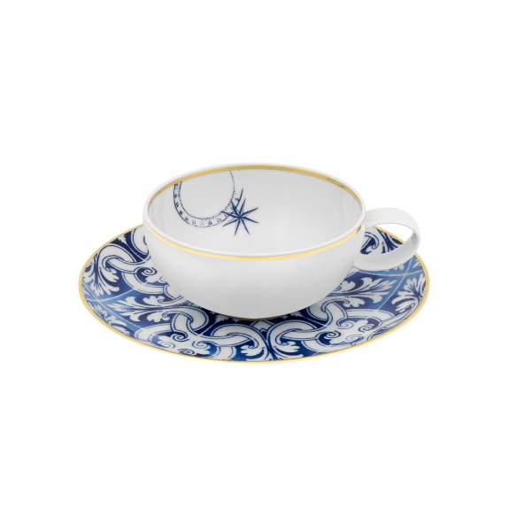 Transatlantica Cup & Saucers, Set of 4