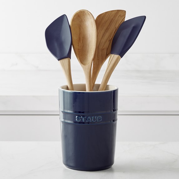 Staub 5-Piece Olivewood Toolset, Blue