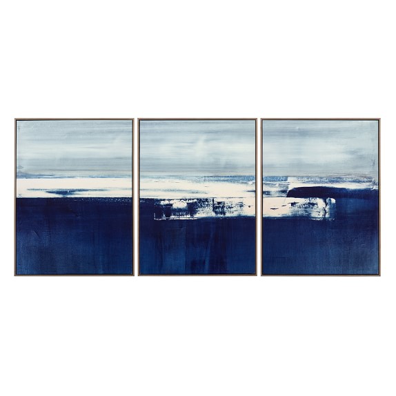 All Wall Décor Williams Sonoma Coastal Landscape Triptych