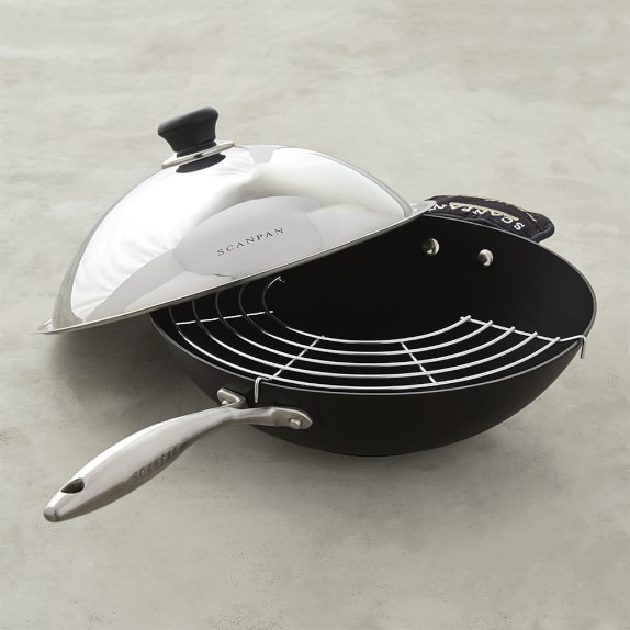 SCANPAN Professional Wok & Lid Set Williams Sonoma