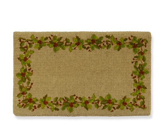 Plain Holly Coir Doormat, 22
