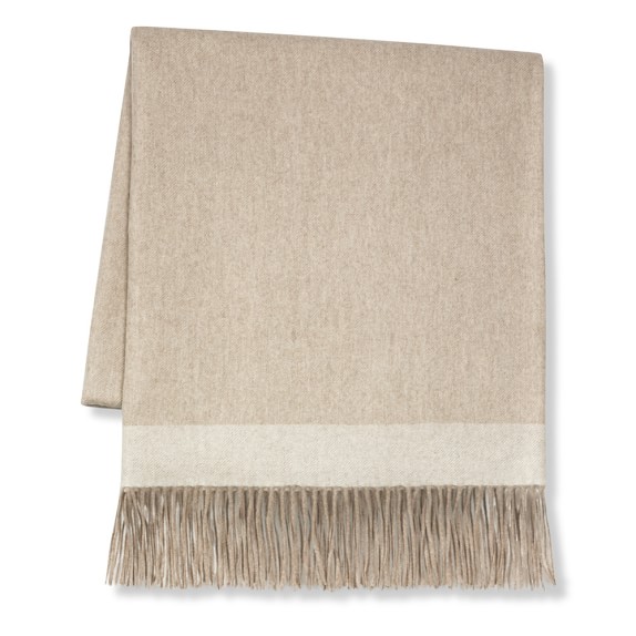 Border Reversible Cashmere Throw, 50