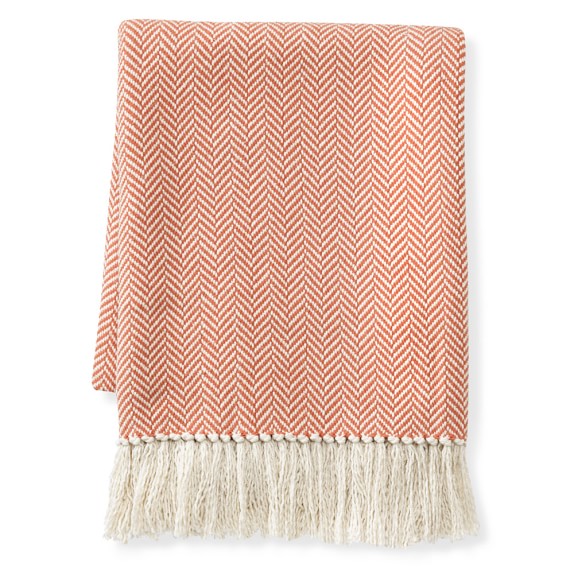 Mini Chevron Cotton Throw, 50