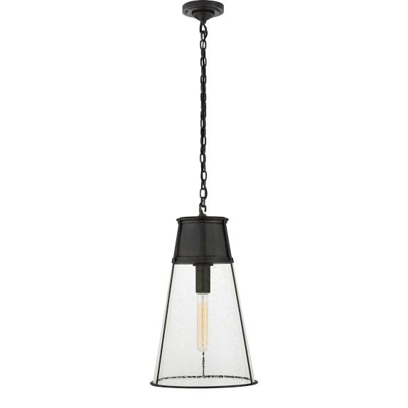 Black And Bronze Pendant Light robinson seeded glass large pendant bronze