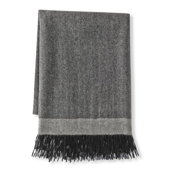Border Reversible Cashmere Throw, 50