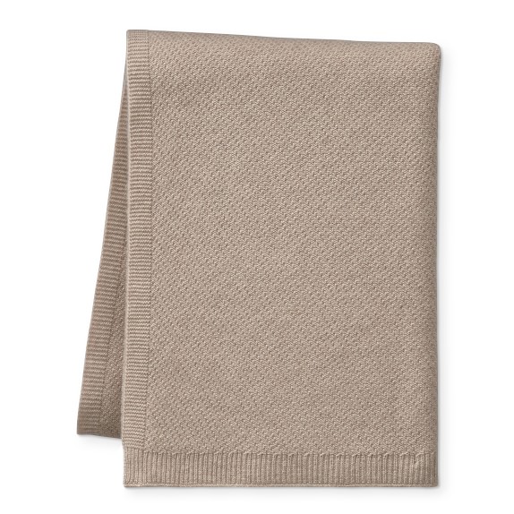 Delaney Cashmere Knit Throw, 50
