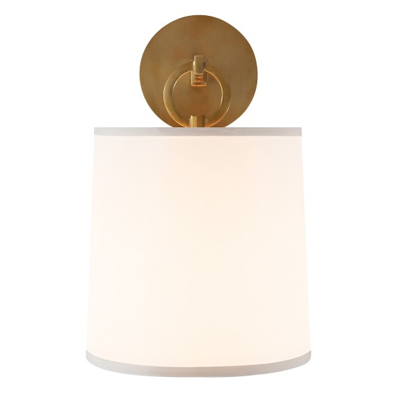 French Cuff Sconce, Soft Brass