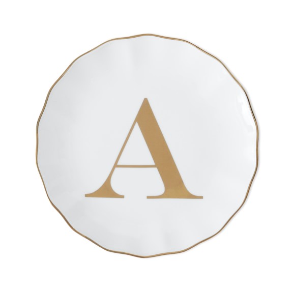 Gold Monogram Plate, A