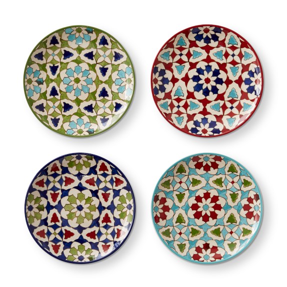 Tulum Mixed Appetizer Plates, Set of 4