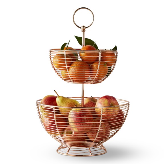 Wire Fruit Basket Kitchen Counter Organizers Williams Sonoma