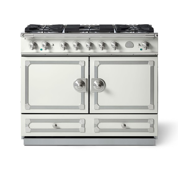 La Cornue CornuFe 110, Pure White with Stainless Steel & Satin Chrome