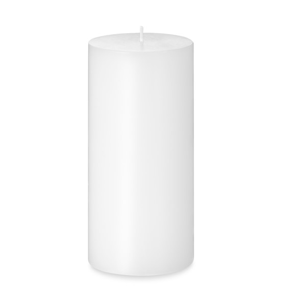 Pillar Candle, White, 3