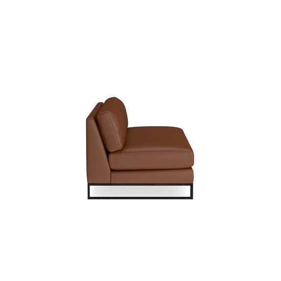 Paxton Leather Armless Sofa