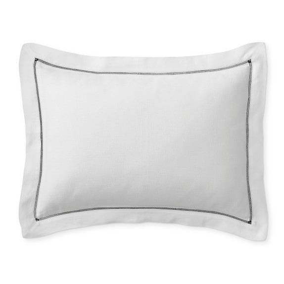 Signature Linen Hemstitch Duvet Cover Shams Williams Sonoma Scroll To Previous Item