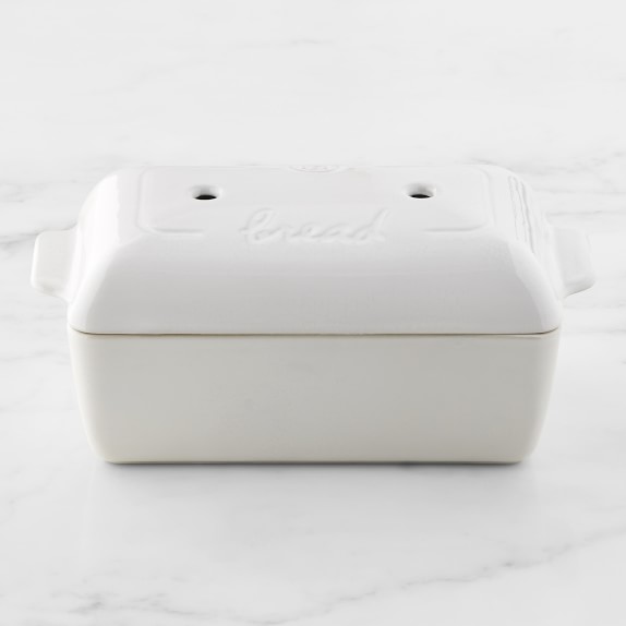 Emile Henry Covered Loaf Pan, White