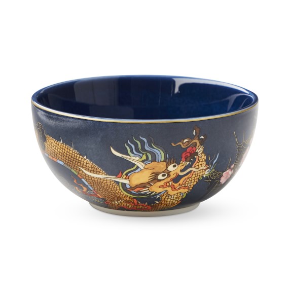 Lunar Rice Bowls, Set of 4, Dragon