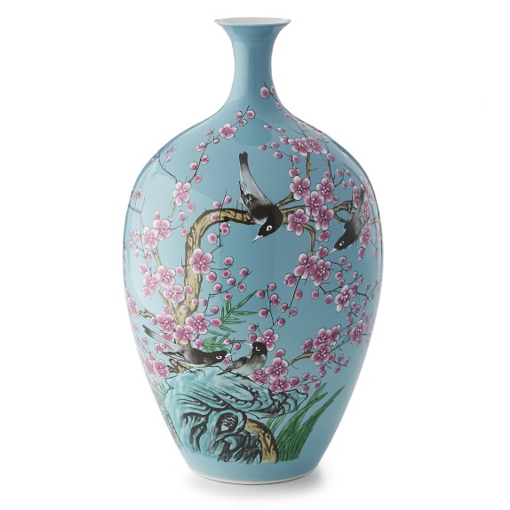 Colored Ginger Jar, Aqua
