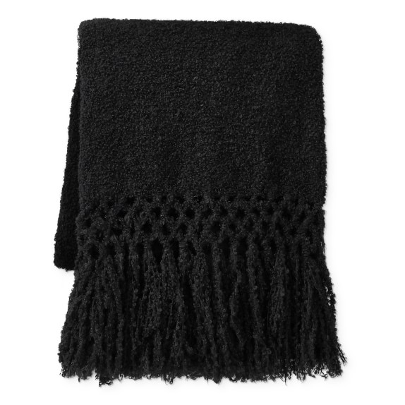 Boucle Fringe Alpaca Throw, 50