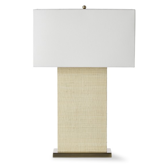 Sydney Block Woven Table Lamp, Natural