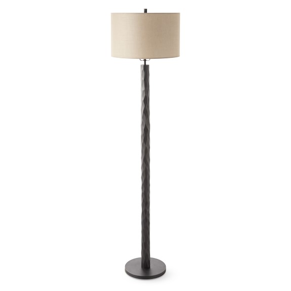 Faceted Bronze Floor Lamp