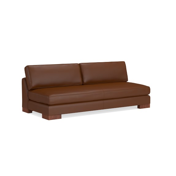 Yountville Leather Armless Sofa