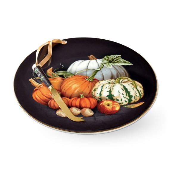 Pumpkin Cheese Board with Knife