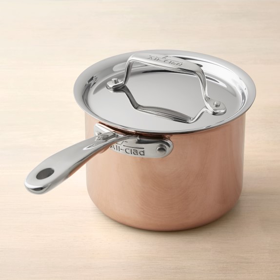 All-Clad C4 Copper Saucepan, 2-Qt.