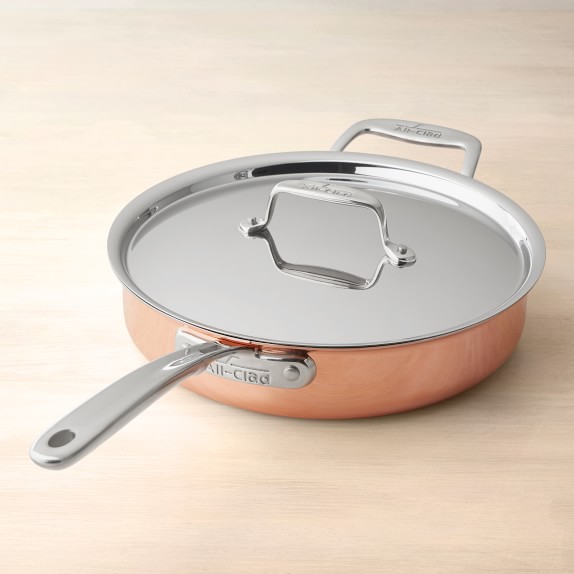 All-Clad C4 Copper Sauté Pan, 3-Qt.