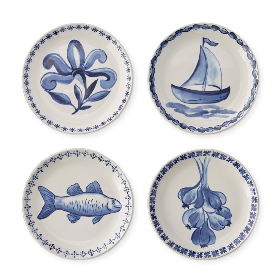 Porto Appetizer Plates, Set of 4, Icon