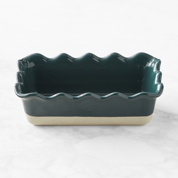 Emile Henry Ruffled Loaf Pan, Spruce