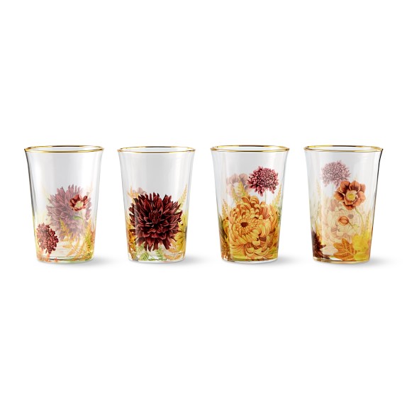 Harvest Bloom Tumblers, Set of 4