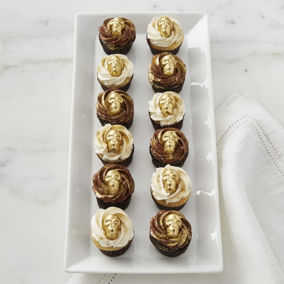 Gold Skull Mini Cupcakes