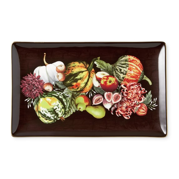 Harvest Pumpkin Rectangular Serving Tray
