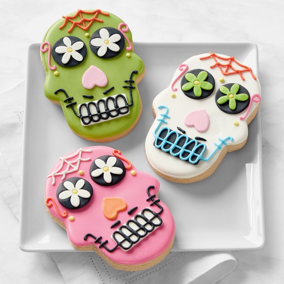 Giant Day of the Dead Cookies, Set of 3