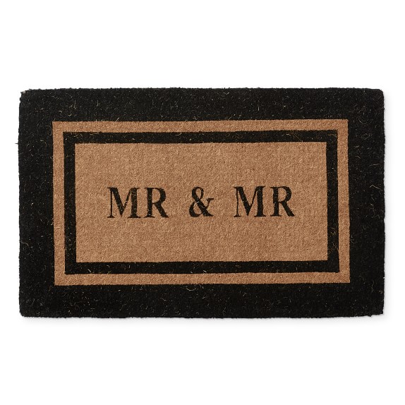 Mr & Mr Double Border Doormat, 3 X 4